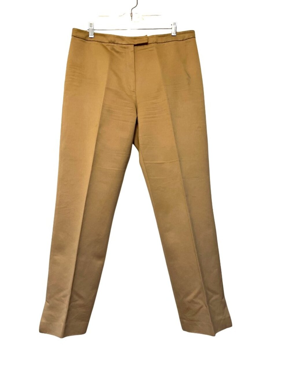 Anne Klein Womens Beige Dress Pants Size 12 With Zipper Button & Hook Closure